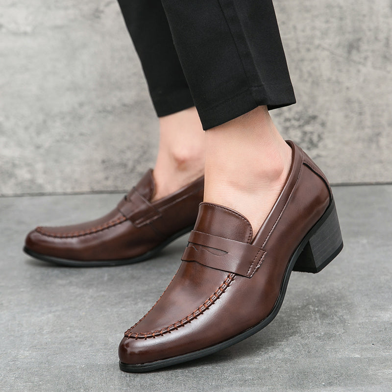 Leandro® | Leather Penny Loafers