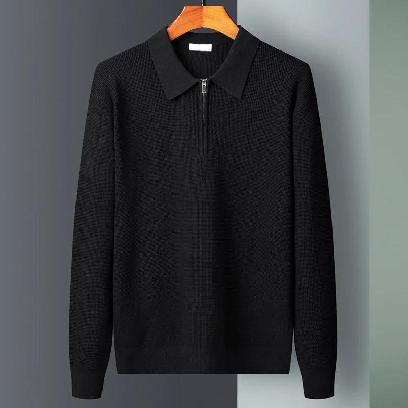 Marcial® | Waffle Half-Zip Polo