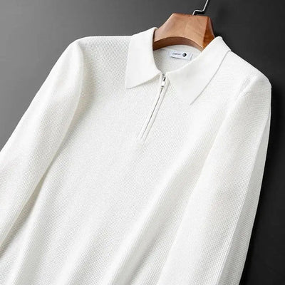 Marcial® | Waffle Half-Zip Polo