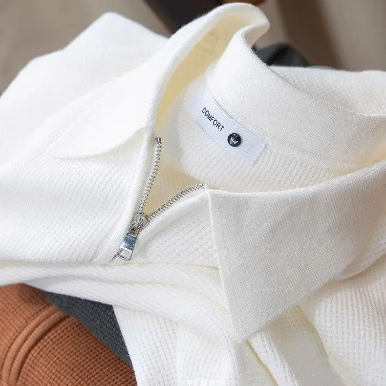 Marcial® | Waffle Half-Zip Polo