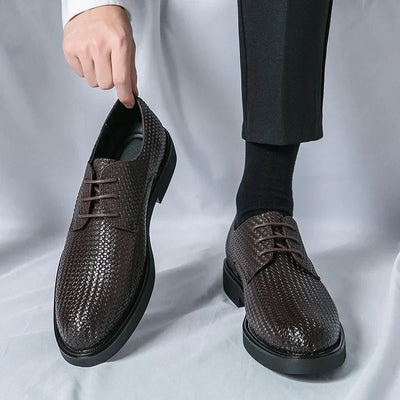 Josué® | Textured Leather Shoes