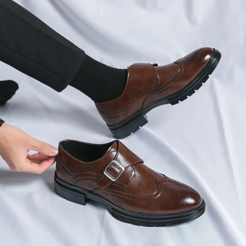 Jewel® | Buckle Leather Shoes