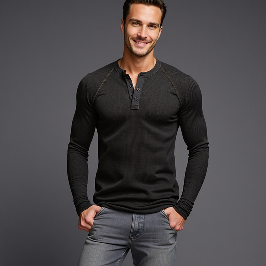 Magnus® | Waffle Henley Shirt