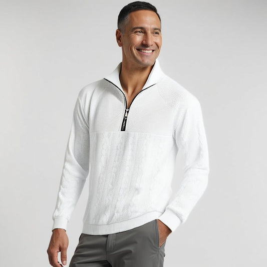 Marcelo® | The Quarter Zip Vintage Sweater