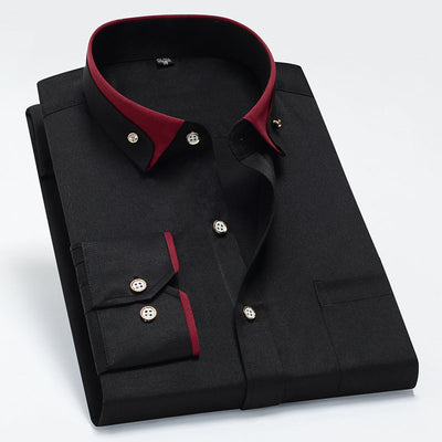 Melchor® | The Refined Contrast Collar Shirt