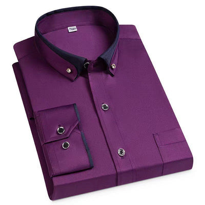 Melchor® | The Refined Contrast Collar Shirt