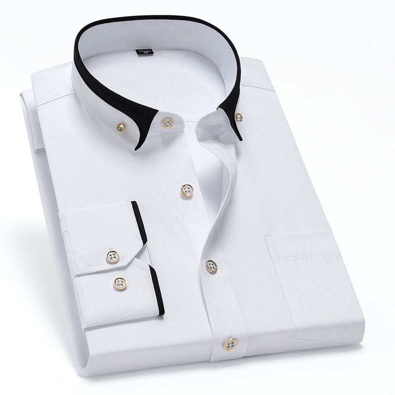 Melchor® | The Refined Contrast Collar Shirt