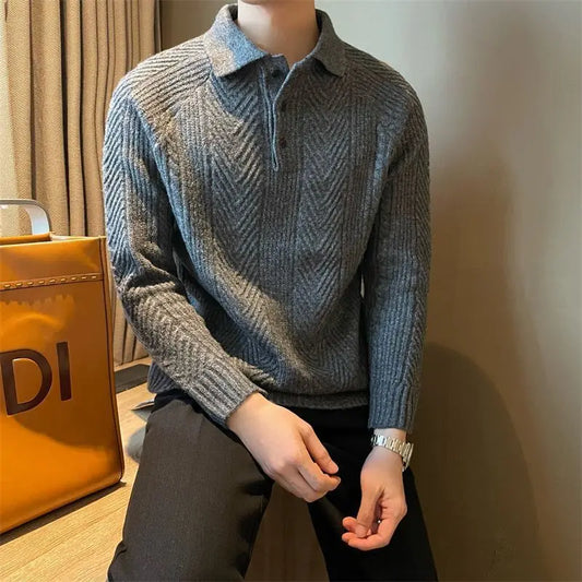Lisandro® | Collar Long Sleeve Sweater