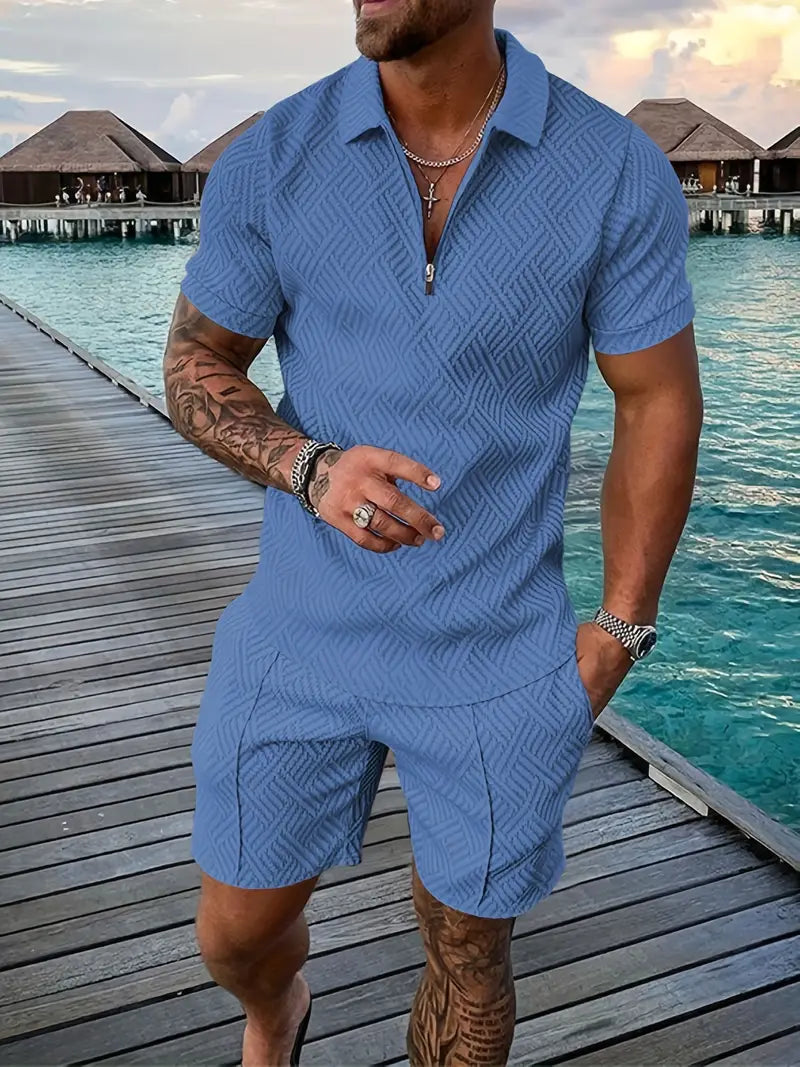 Barnaby® | Cool Shorts & Shirt Set For Men