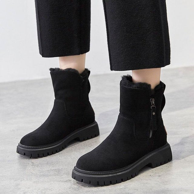 Theo | Warm leather boots with lining