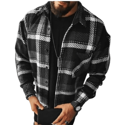 Genaro | Checked flannel shirt with warm comfort