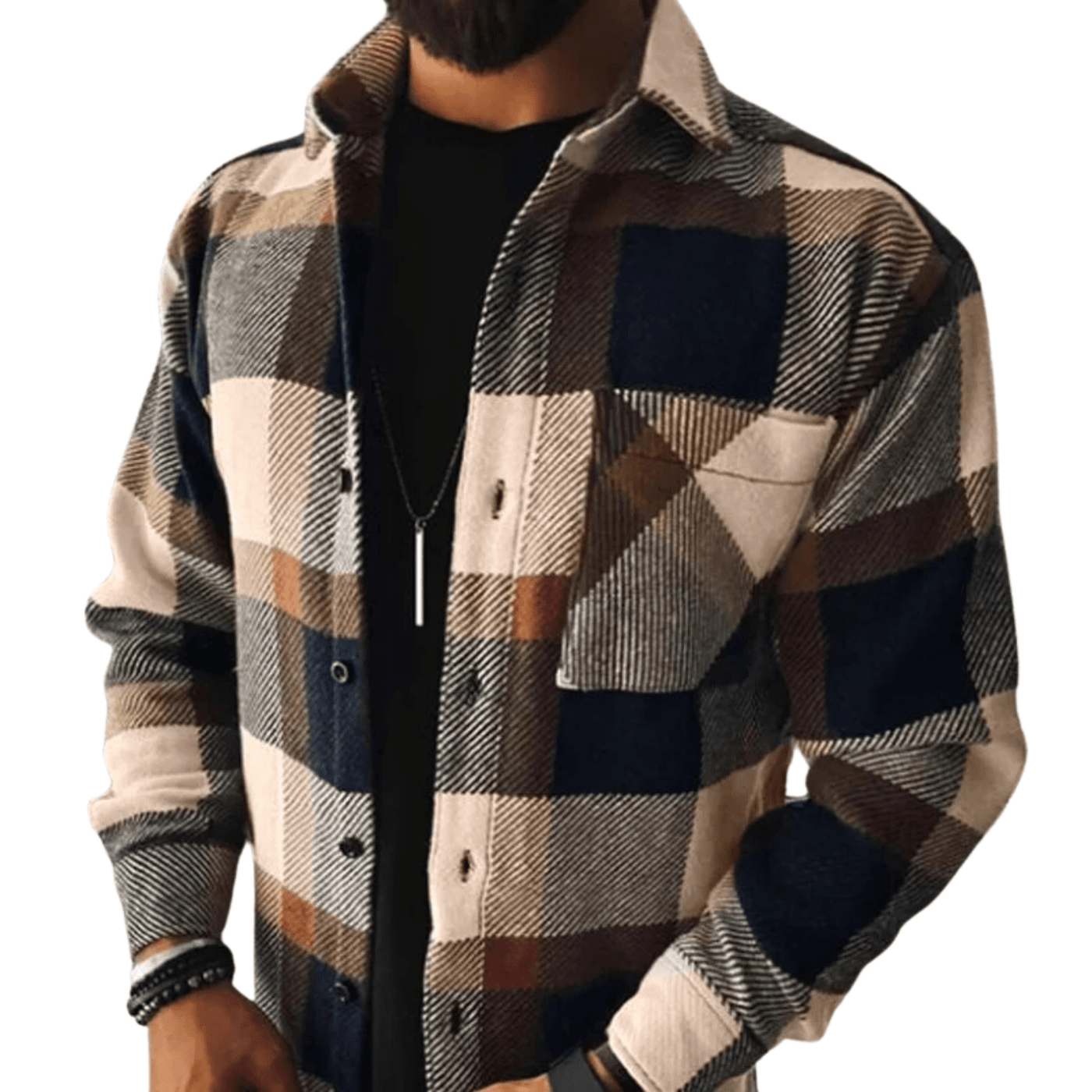 Genaro | Checked flannel shirt with warm comfort