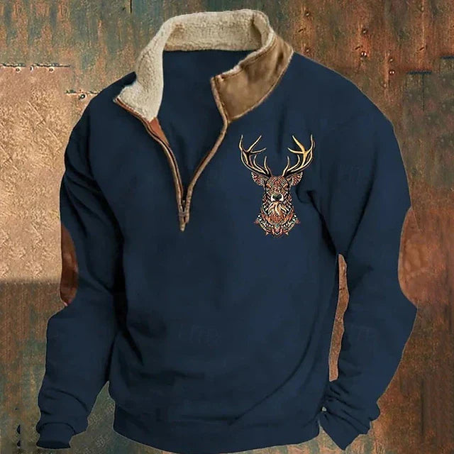 Landon | Deer pattern sweater
