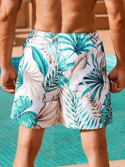 Nino® | Tropical Swim Shorts With Pockets