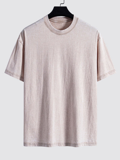Dallas® | Basic Washed Distressed Drop Shoulder Oversize T-Shirt