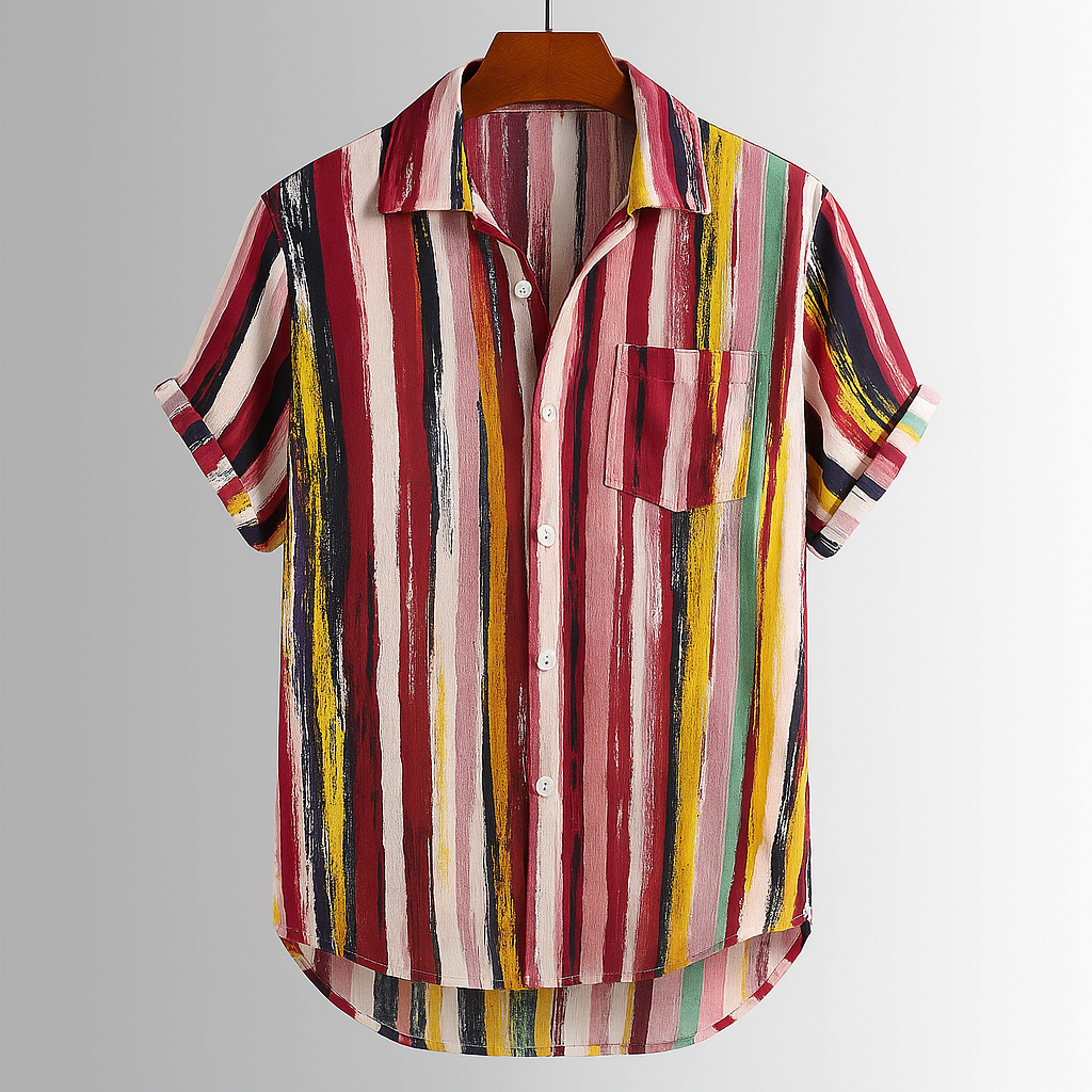 Zenón® | Abstract Artisan Print Shirt