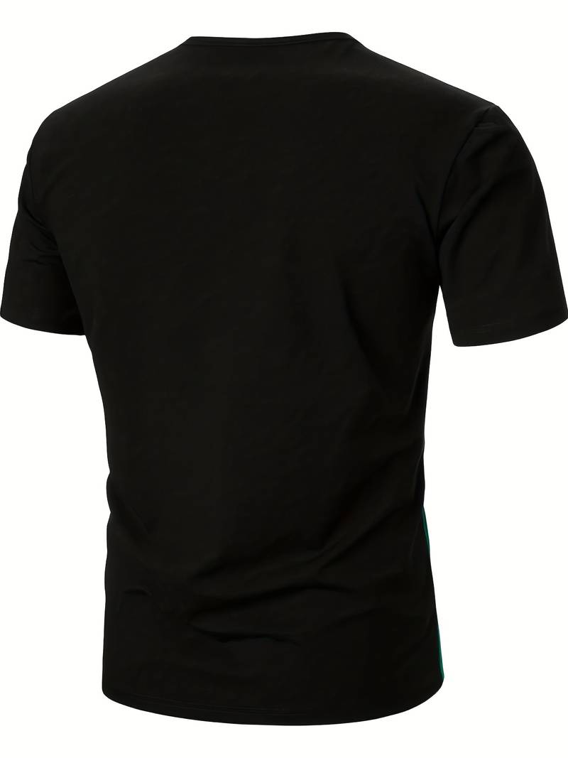 Lucia® | T-Shirt With Different Color Blocks For Men