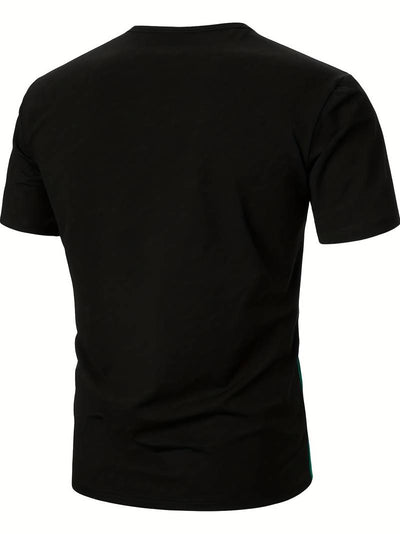 Lucia® | T-Shirt With Different Color Blocks For Men