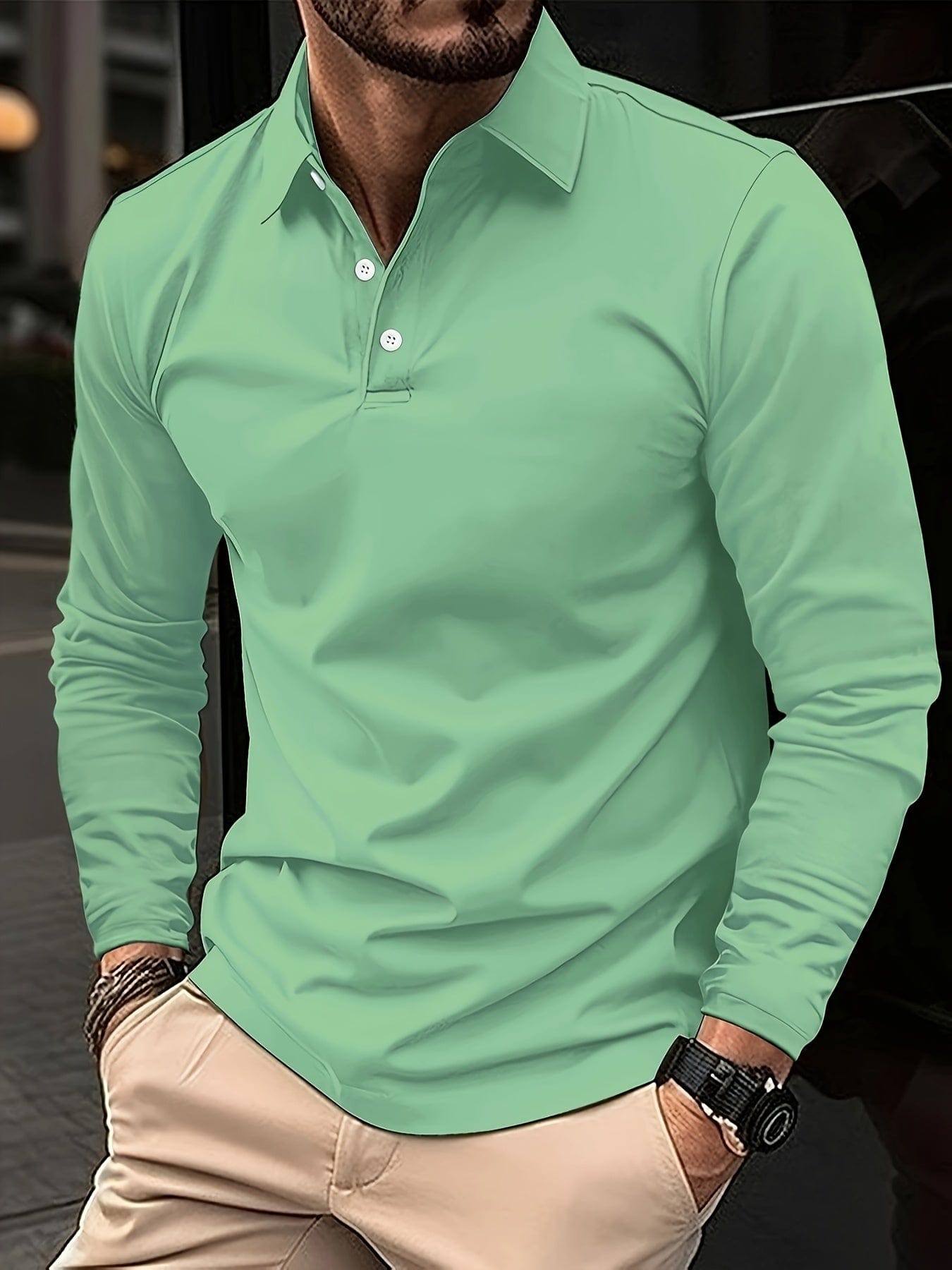 Noé® | Men'S Long Sleeve Polo Shirt