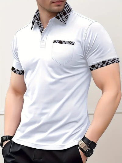 Lovelyn® | Regular-Fit Golf Shirt With Checked Collar