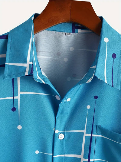 Zósimo® | Retro Graphic Print Shirt For Men