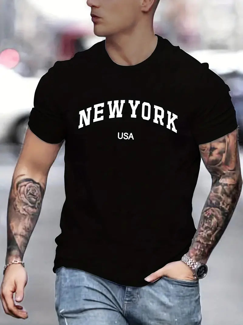 Craig® | T-Shirt With New York Print For Men