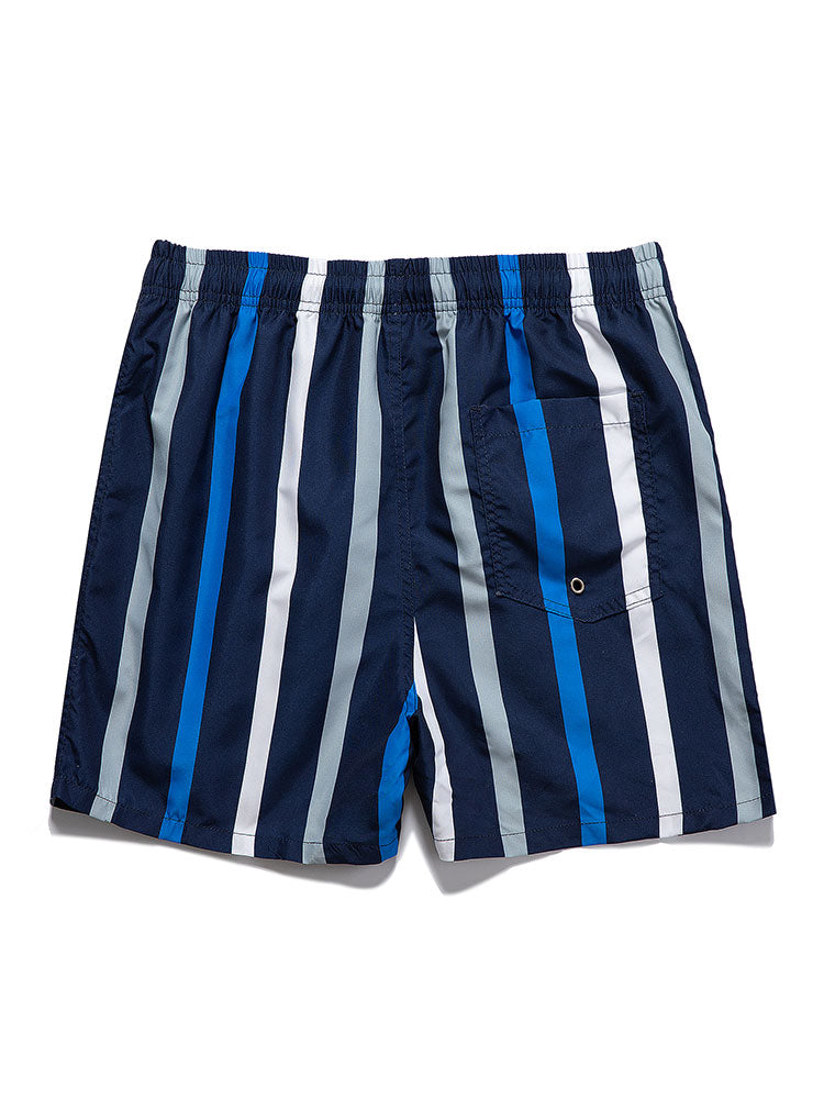 Walter® | Vertical Striped Print Swim Shorts