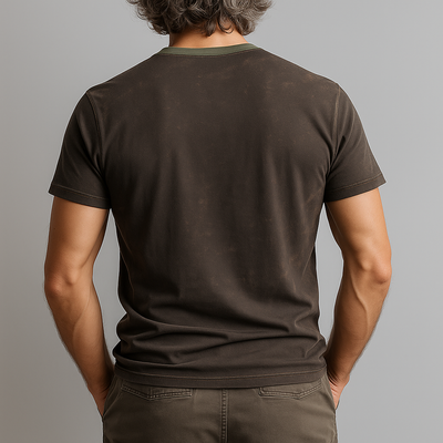 Sheldon | Men'S Summer Fashion Star Print Distressed Cotton Blend Short-Sleeved T-Shirt