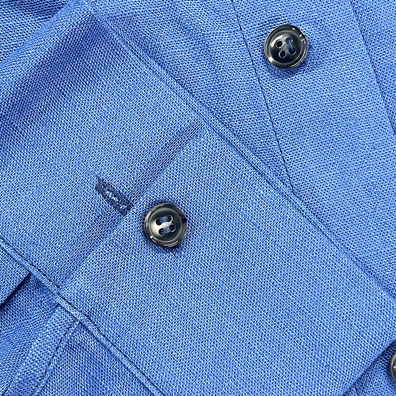 Men's Smmer Fashion Slb Linen Long Sleeve ShirtP