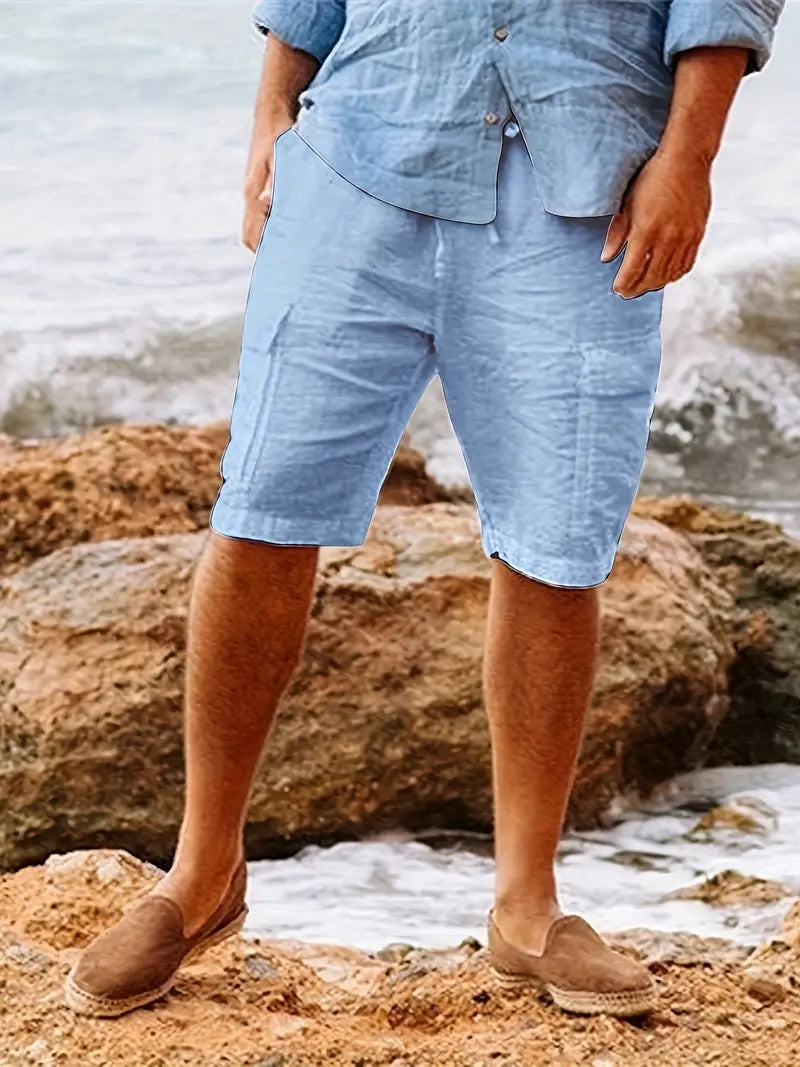 Halston® | Comfortable Cotton Cargo Shorts For Spring/Summer