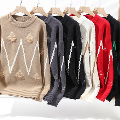 Palmiro® | Alpine Pixel Thick Sweater