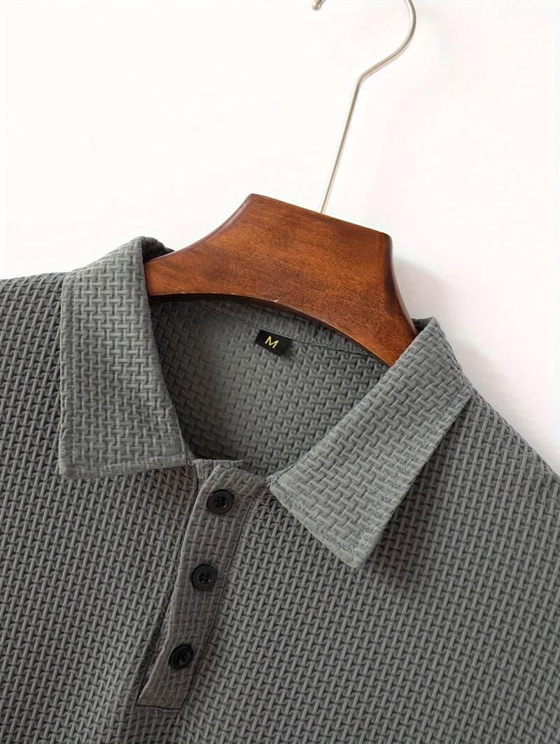 Macaria® | Solid Leisure Golf Shirt For Men