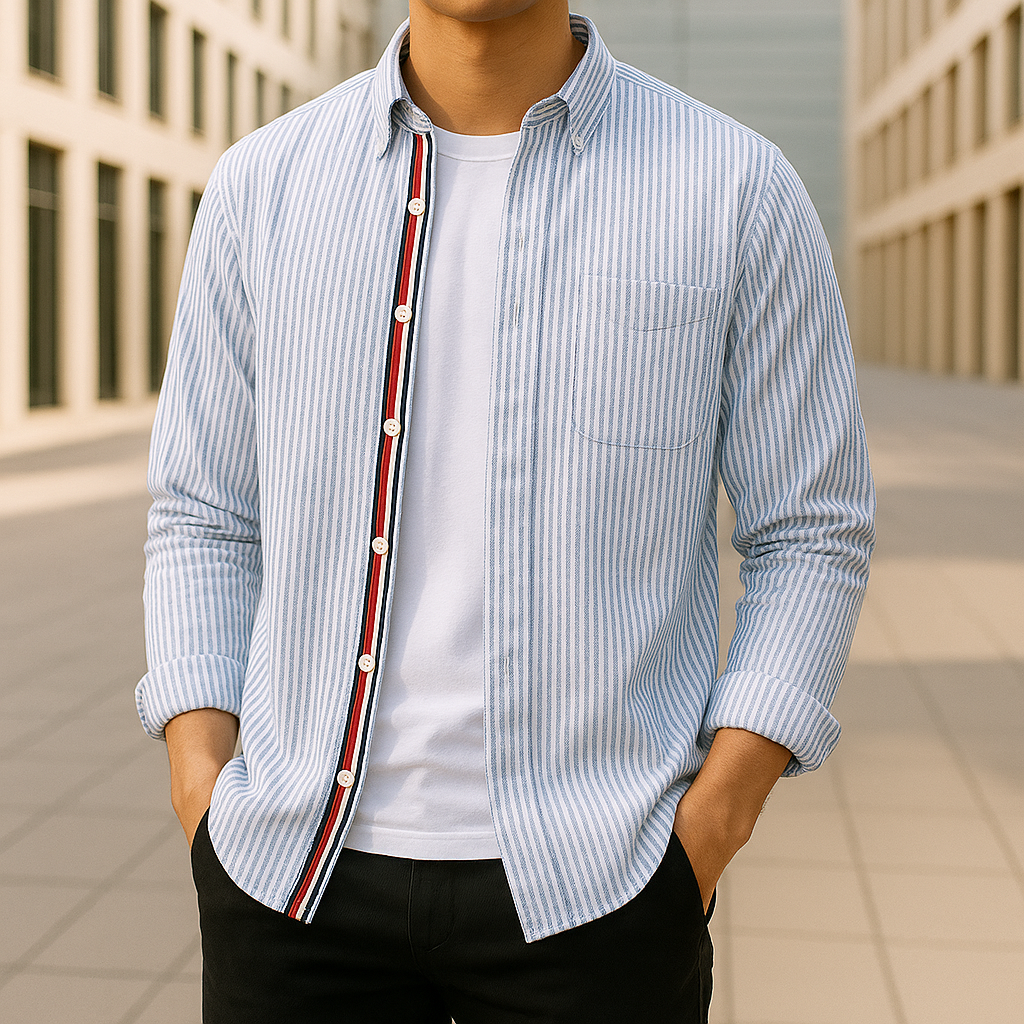 Roderick® | Italian Leather Linen Shirt