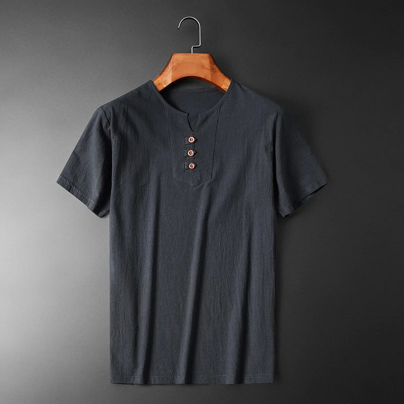 Konan® | Cotton And Linen T-Shirt