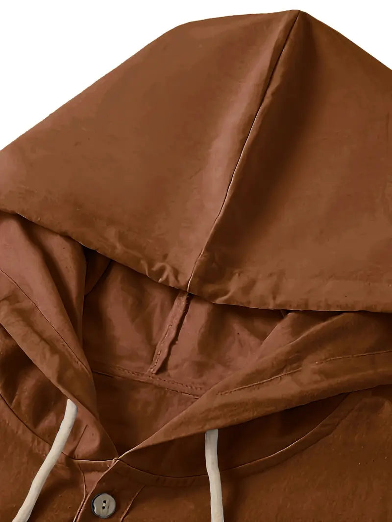 Lynea® | Casual Hooded Shirt With Buttons