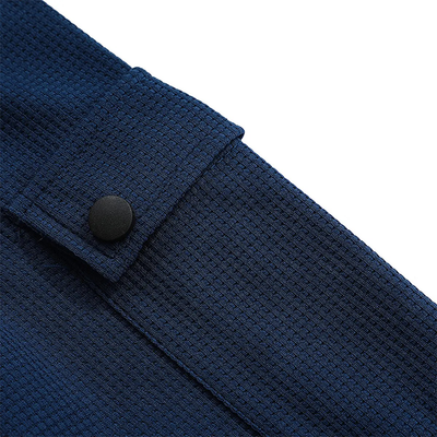 Aner® | Men's Contrast Waffle Button Crew Neck Long Sleeve T-shirt MTA0965J1X