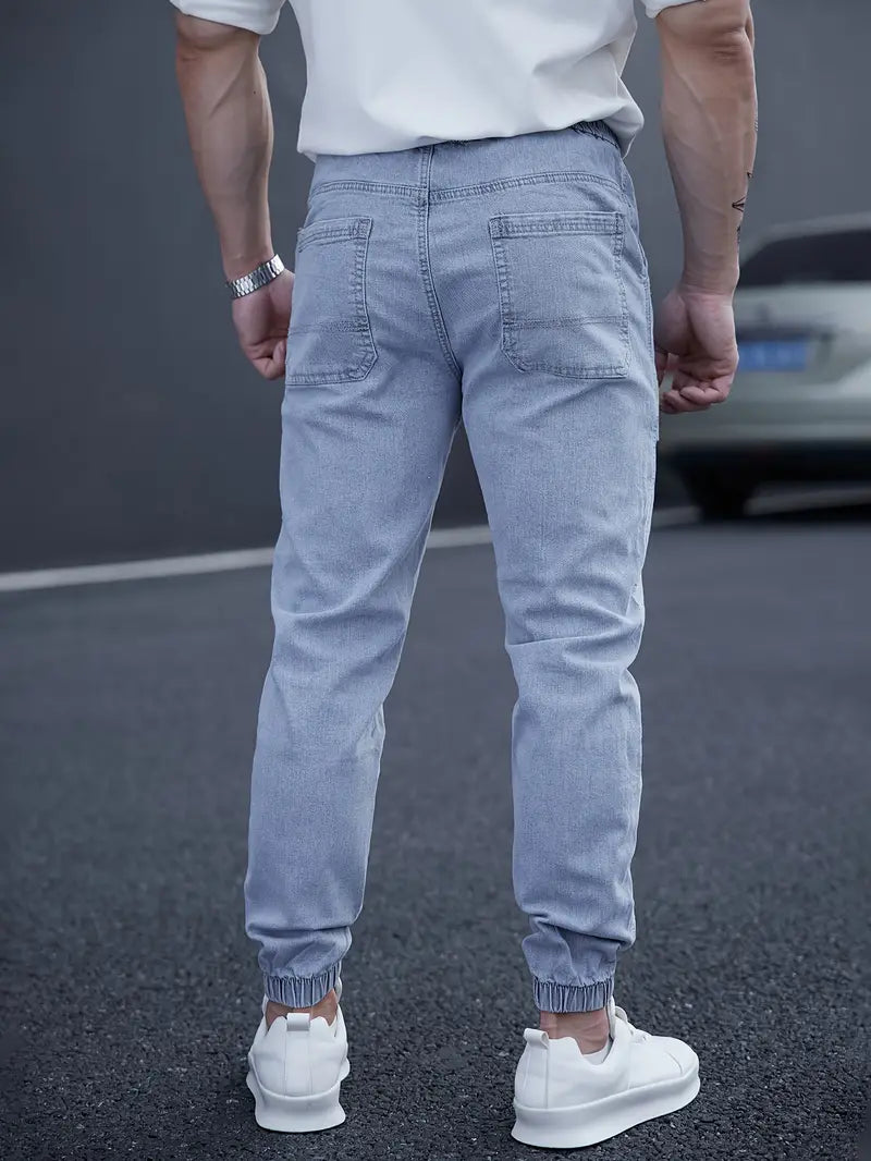 Idris® | Casual Tapered Jeans With Drawstring Waist