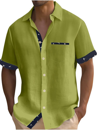 Lucio® | Stylish, Buttoned Short-Sleeved Shirt For Men