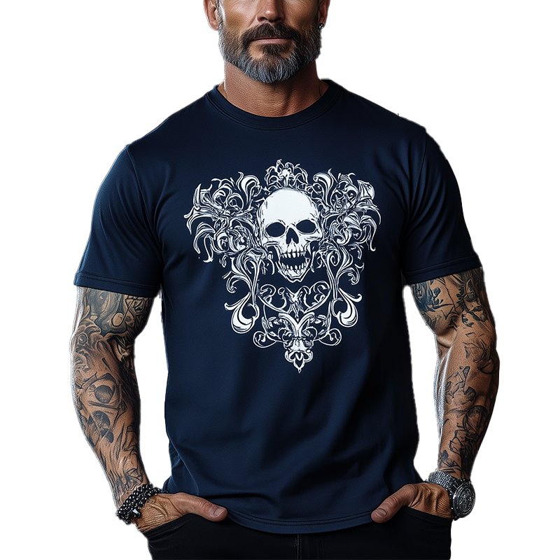 Marc | Men'S Summer Fashion Cotton Blended Printed Short-Sleeved T-Shirt