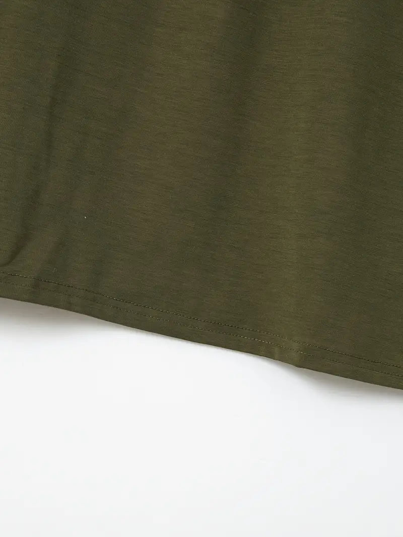 Ellis® | Solid, Casual V-Neck T-Shirt For Men