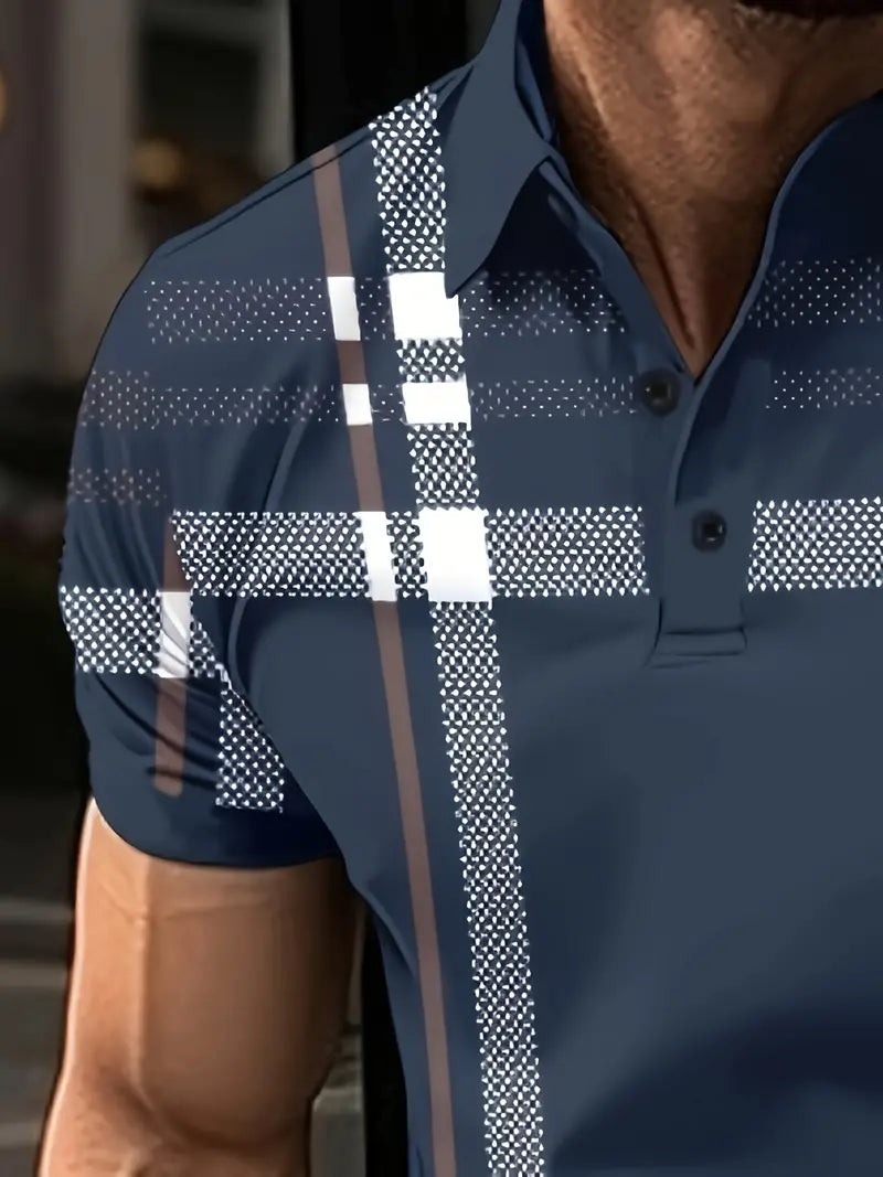 Lurdes® | Stylish Striped Short-Sleeved T-Shirt For Men