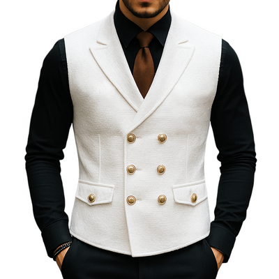 Vernon | Men'S Vintage Casual Double Breasted Vest