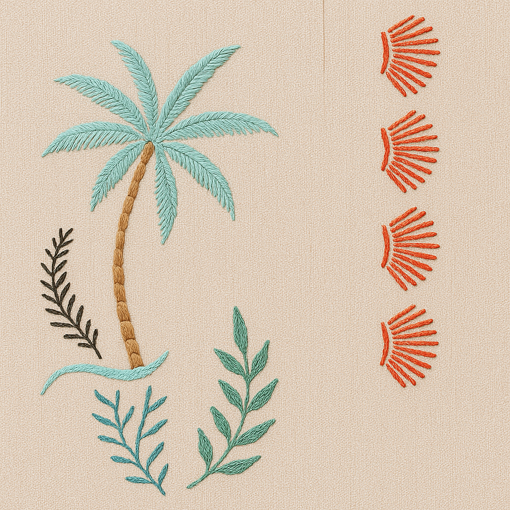 Keith | Men'S Summer Fashion Embroidery Cotton Blend Short Sleeve Shirt