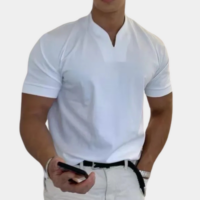Manuel® | Classic V-neck shirt for men