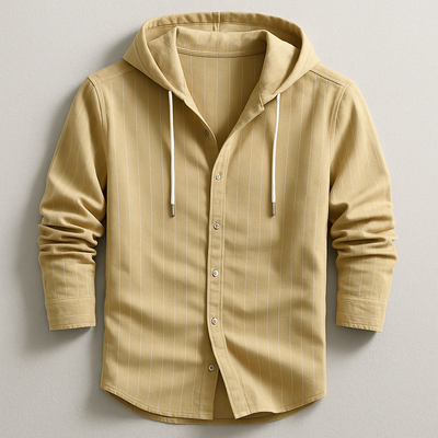 Rodney | LUXURY STRIPED HOODED SHIRT