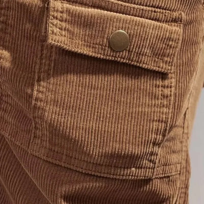 Antuan® | Davide Costa Corduroy Cargo Shorts
