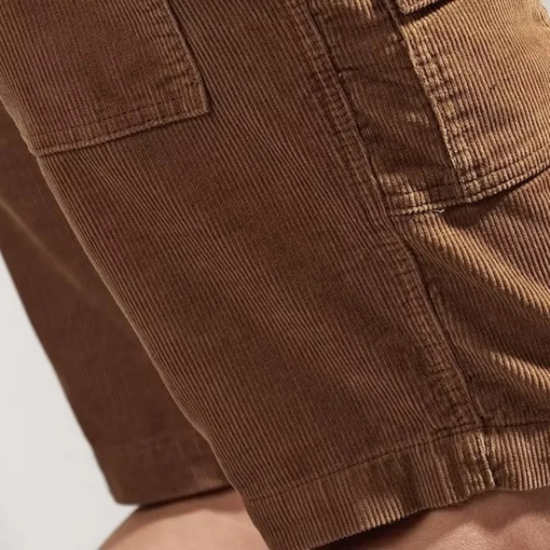 Antuan® | Davide Costa Corduroy Cargo Shorts