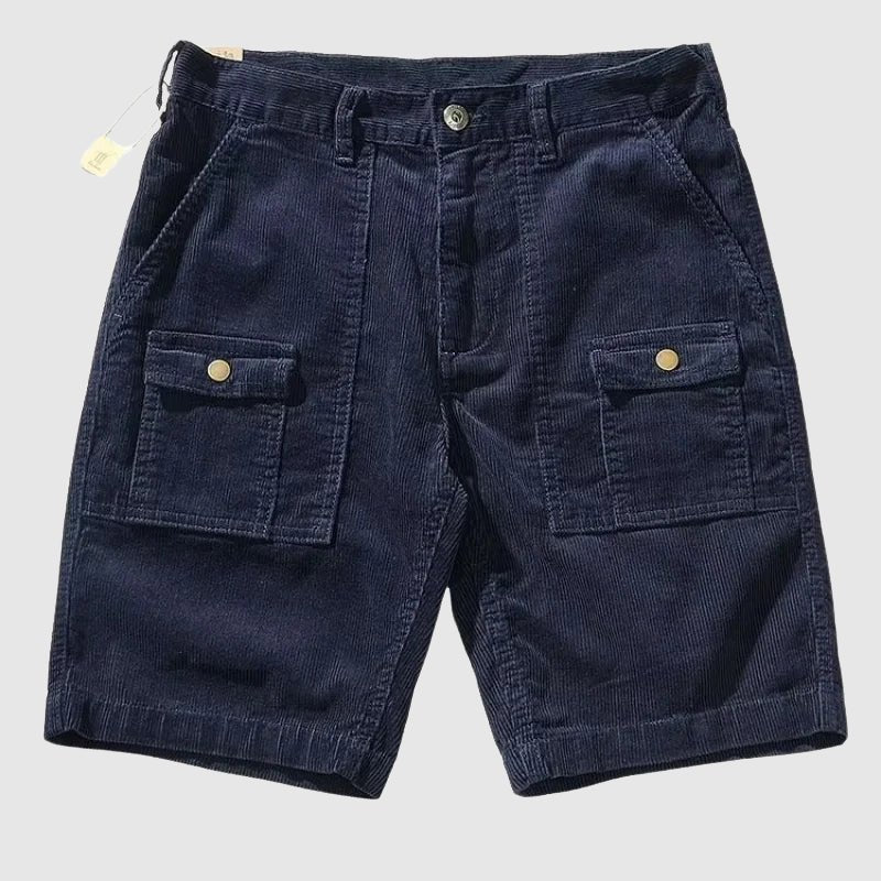 Antuan® | Davide Costa Corduroy Cargo Shorts