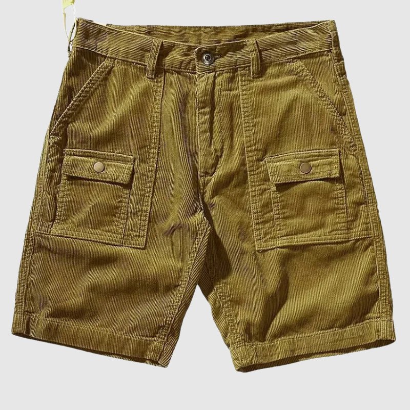 Antuan® | Davide Costa Corduroy Cargo Shorts