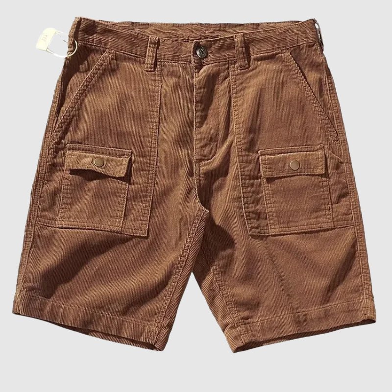 Antuan® | Davide Costa Corduroy Cargo Shorts